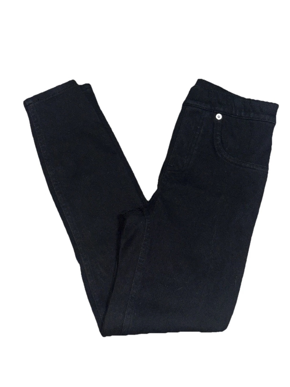 SPANX Women’s S/P Black Ankle Skinny Pants Jeggings Stretch Slimming Pull On *